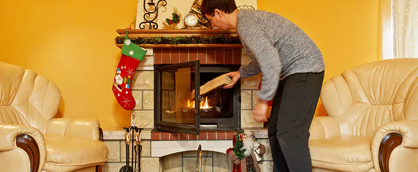 Rusted Metal Fireplace Restoration in Chalmette, Louisiana